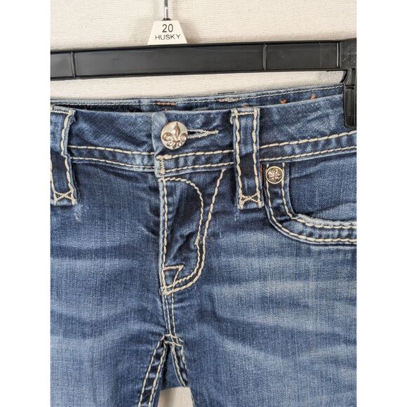 Rock Revival Karla Cuffed Skinny Jeans E8452CK5S Women's Size 25 - Picture 6 of 16